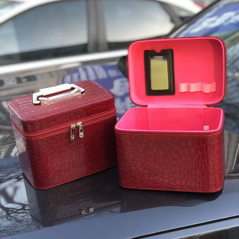New Hard-Shell Cosmetic Bag, Medium-Sized Portable Three-Dimensional Storage Box, Portable Travel Cosmetic Bag, Gift Box