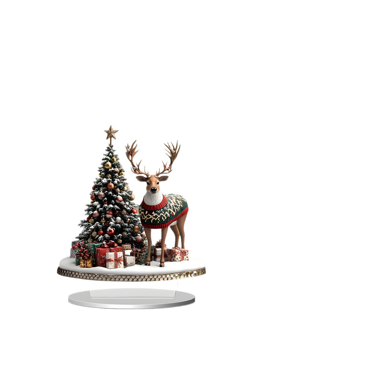2026 nuevos productos transfronterizos Navidad Hot Sale Festival creativo temporada atmósfera decoración artesanía acrílica 2D image 5