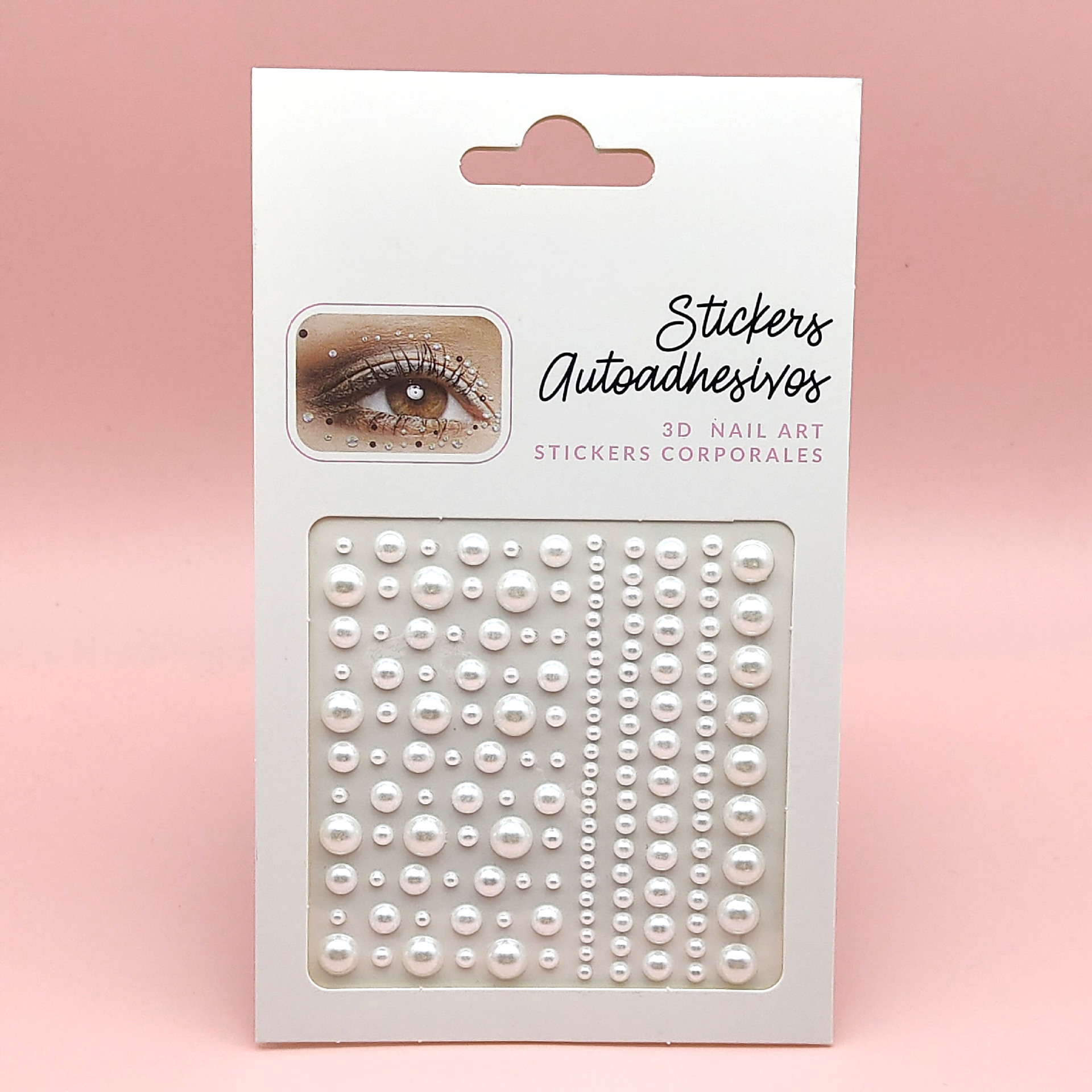 Pegatinas para maquillaje de ojos, pegatinas de diamantes de imitación para ojos, decoración facial, accesorios de maquillaje de perlas para diario, pegatinas de diamantes de imitación para escenario infantil, venta al por mayor en stock.