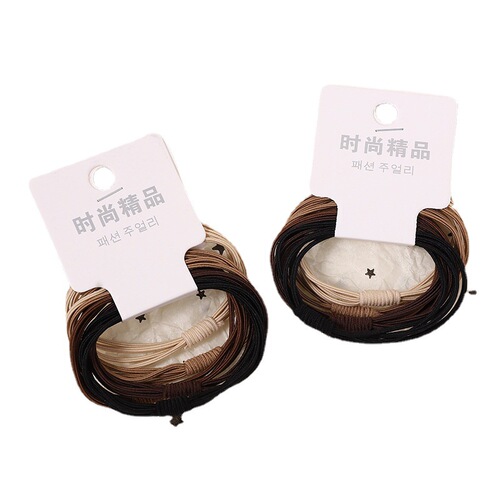 Little Bee Women's Hair Tie Large Gold Silver Bracelet Phone Coil Hair Tie Hair Tie One Yuan Two Yuan