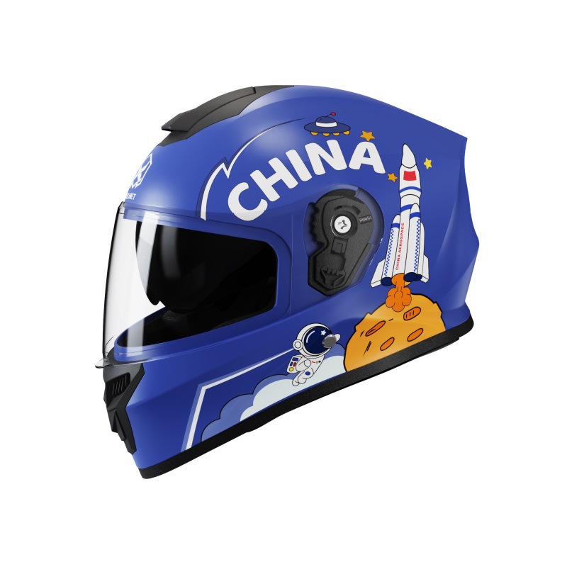 Nuevo casco infantil estándar nacional, automóvil eléctrico lindo dibujo animado de cuatro estaciones, certificación universal 3C, casco de seguridad para motociclistas para hombres y mujeres