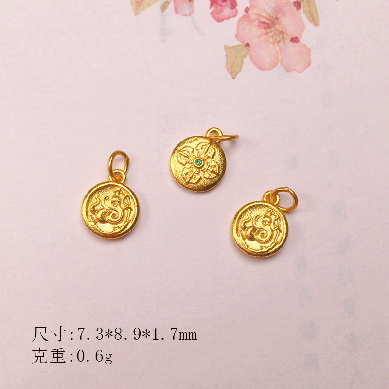 DIY Accessories s925 Silver Gold Plated Small Drop Necklace Pendant Bracelet Pendant Bracelet Beads Beads Jewelry Material