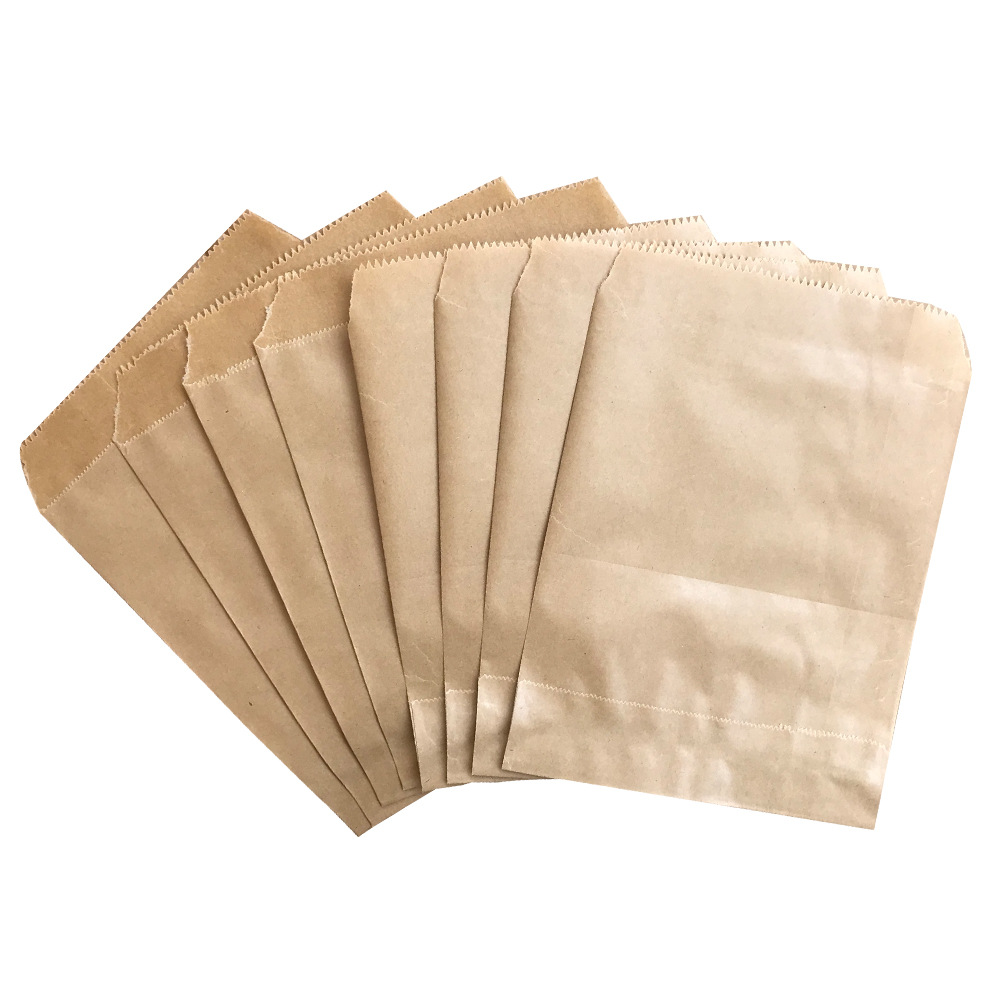 Bolsas de papel para alimentos con fondo puntiagudo, biodegradables