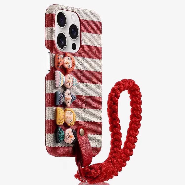 Dibujos animados para niños y niñas familia Apple 16promax tres paquetes de piel de imitación Apple 15/14pro funda para teléfono ip13