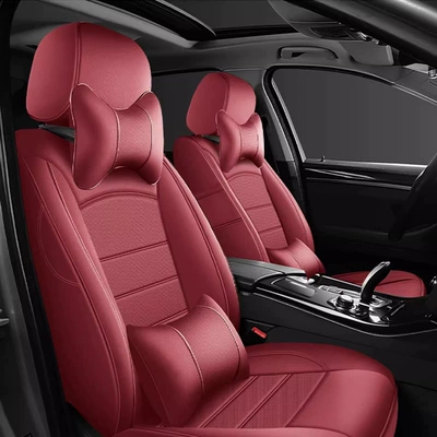 Seat cushion, seat cover – Car seat cover fully enclosed - rock-paste-red-luxury-model-universal-all-inclusive-seat-cover