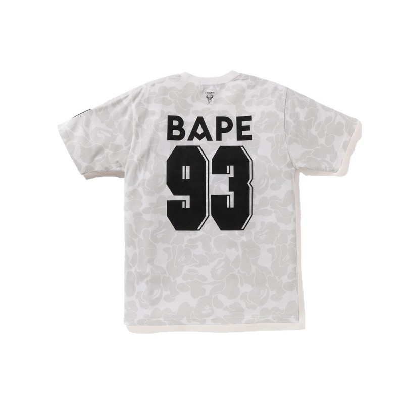 国境を越えた売れ筋BAPE X Miami International MIAMIジョイント漫画男女同型半袖スポーツTシャツトレンディブランド|undefined