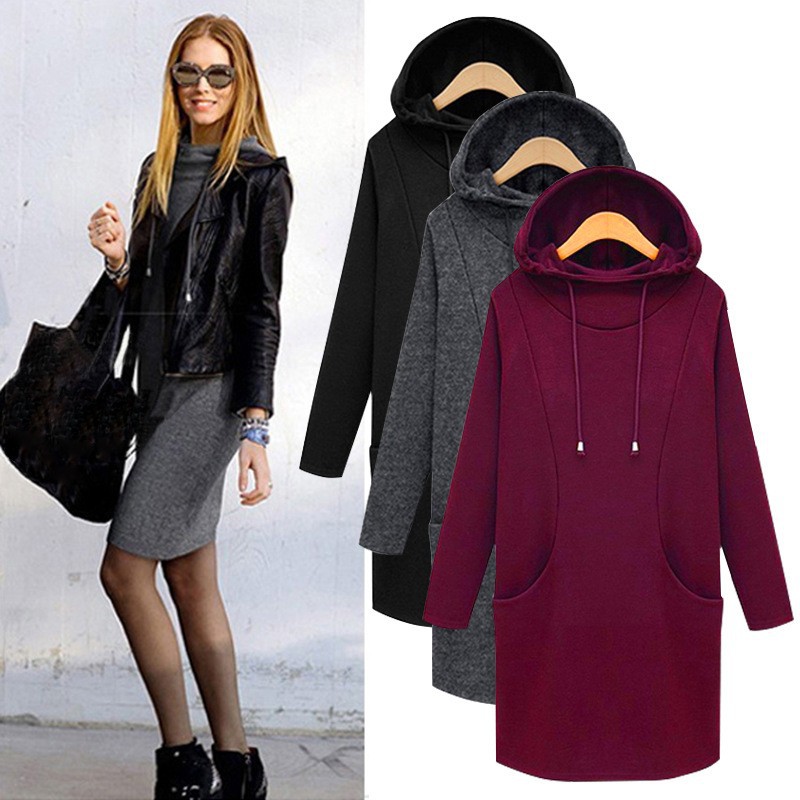 Demi-season warm dress