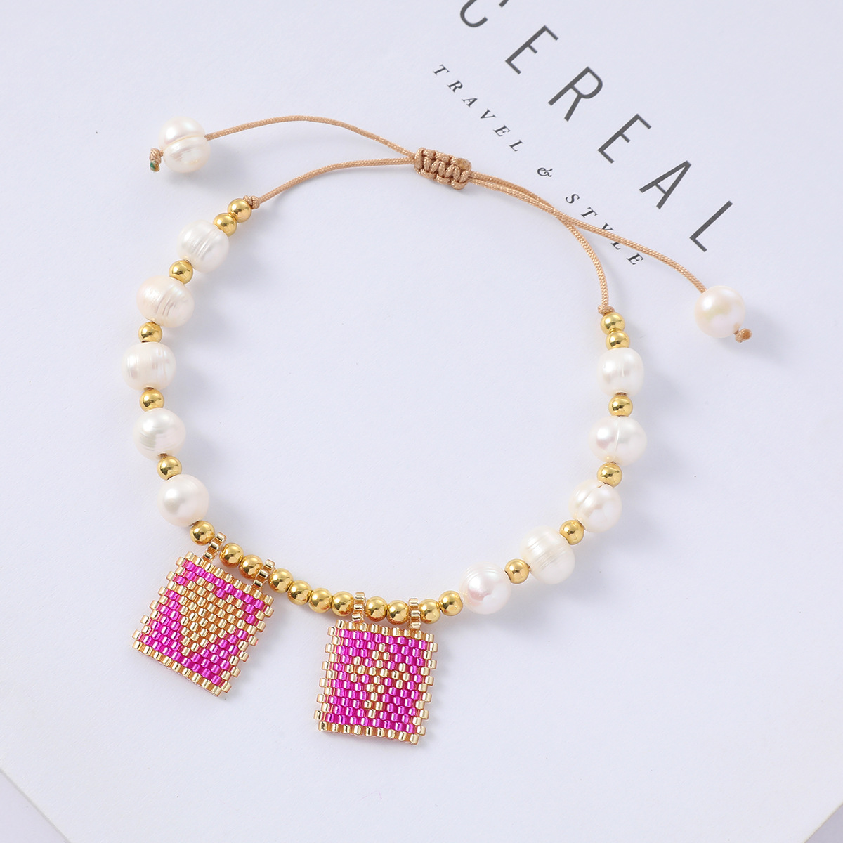 Freshwater Pearl Material Original Design Heart Shape Freshwater Pearl Bracelets