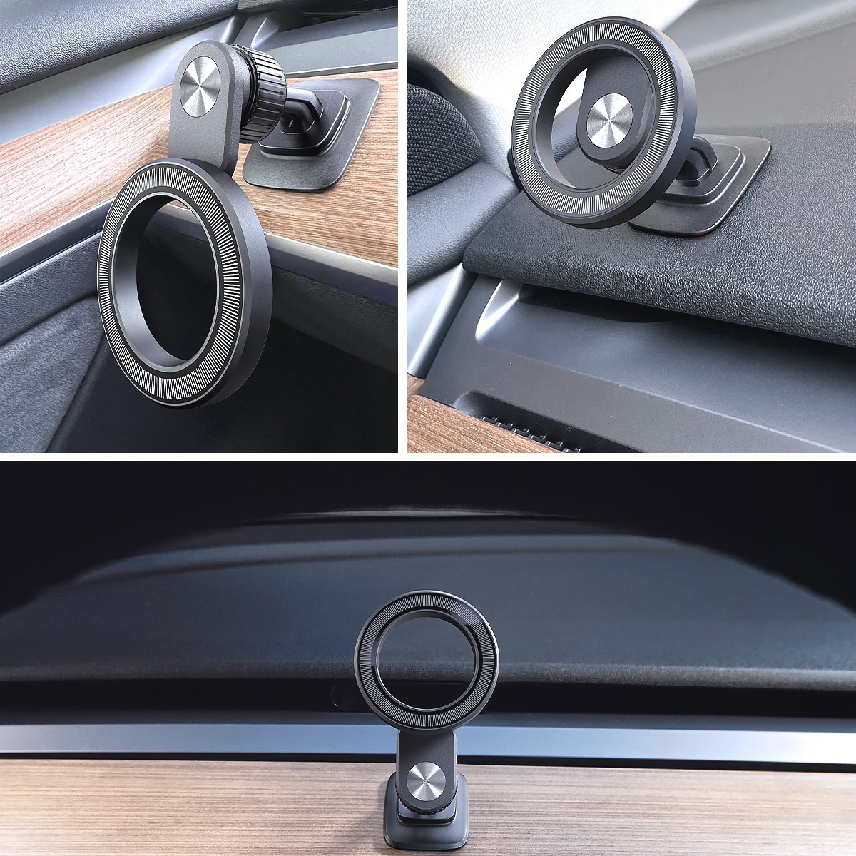 APPS2Car titular del teléfono del coche compatible con popsocket MagSafe Center consola pegar titular del teléfono