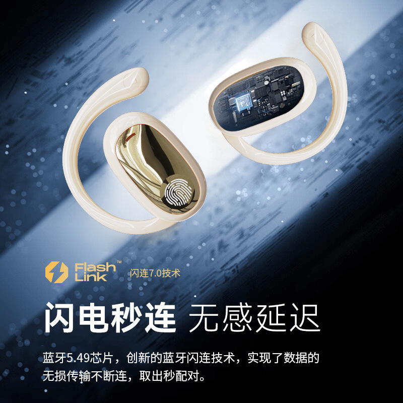 ノイズキャンセリングオープンイヤータイプ「パリサウンド」ワイヤレスBluetoothイヤホン、スポーツ用耳掛け式、携帯電話汎用、最高級版|undefined