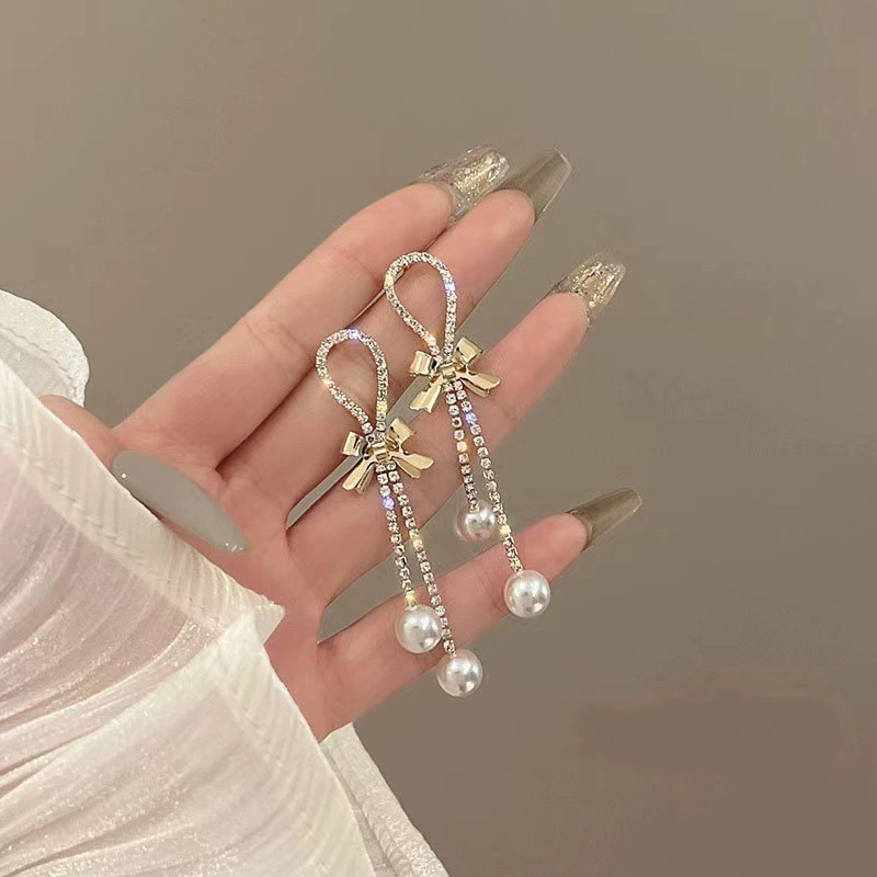 Earrings 925 silver, Korean simple elegant design, long dangling & stud options, lightweight