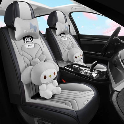 full leather cartoon split head car, Seat cushion, seat cover