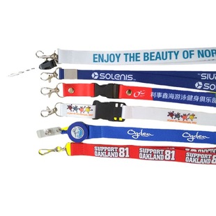 Factory hot sale Doctor Nurse Badge ID card holder lanyard thermal transfer printing staff sling telescopic buckle mobile phone lanyard