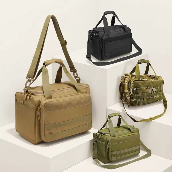 Cross-Border Popular Outdoor Tactical Shoulder Bag Multi-Functional Equipment Storage Magazine Gun Bag Hand-Carrying Cross-Body Military Fan Bag