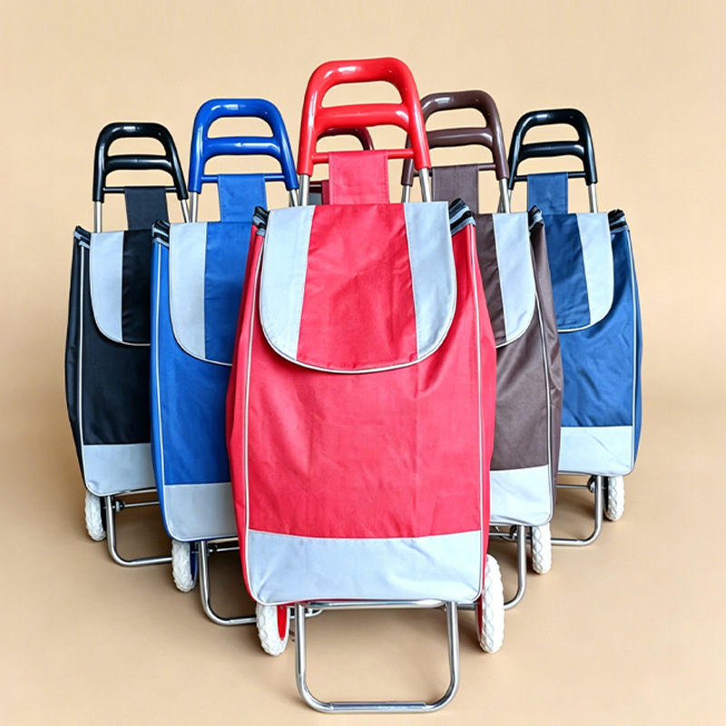 Carrito de Compras para Escaleras de Acero al Carbono, Plegable y Portátil, para Supermercado