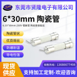 现货批发陶瓷保险丝管6*30MM 电流保险管快断快熔带引线保险丝