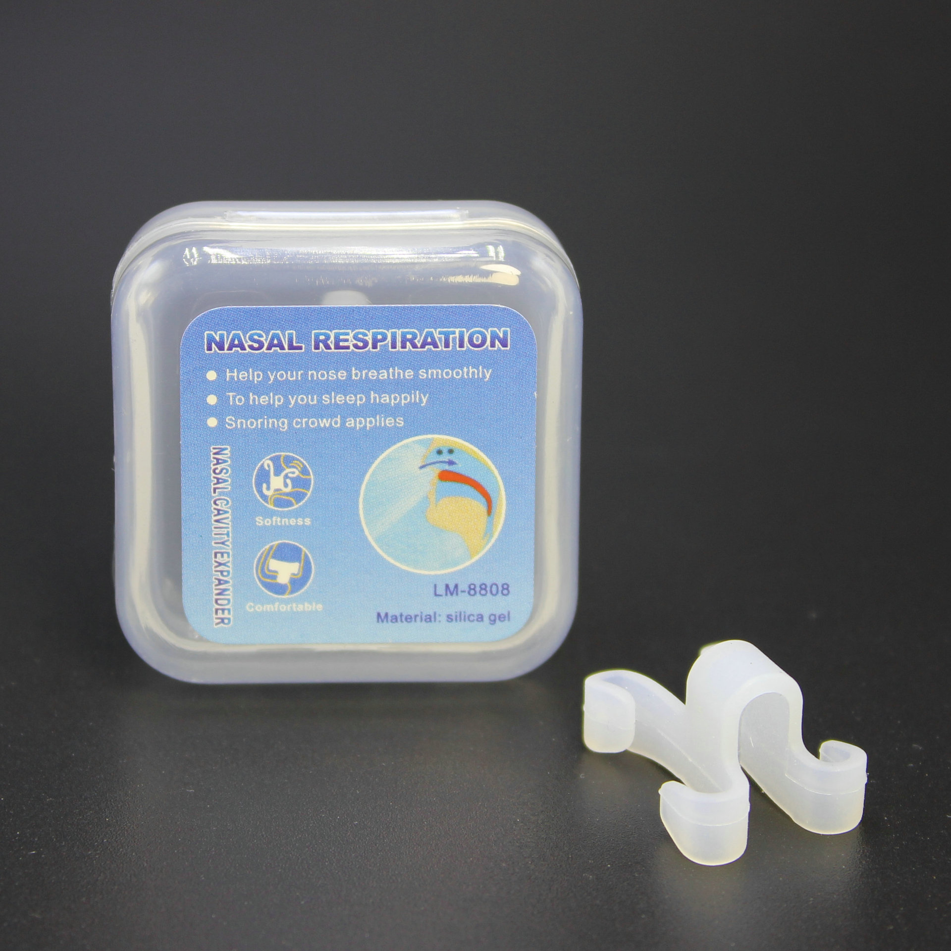 硅胶止鼾器止鼾鼻塞防鼾阻鼾器 迷你鼻腔扩张器 1个装|ru