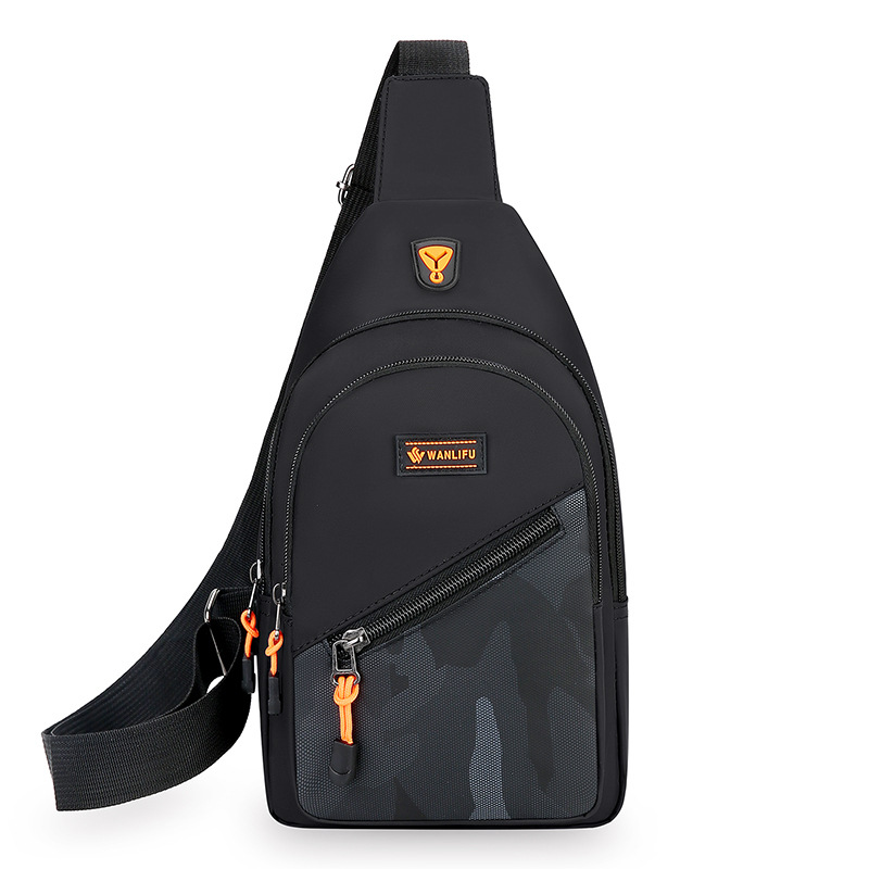 Bolso de pecho de hombre de tela Oxford de estilo nuevo al por mayor transfronterizo 2024 tendencia de moda bolso de mensajero de deporte al aire libre bolso de hombro de hombre