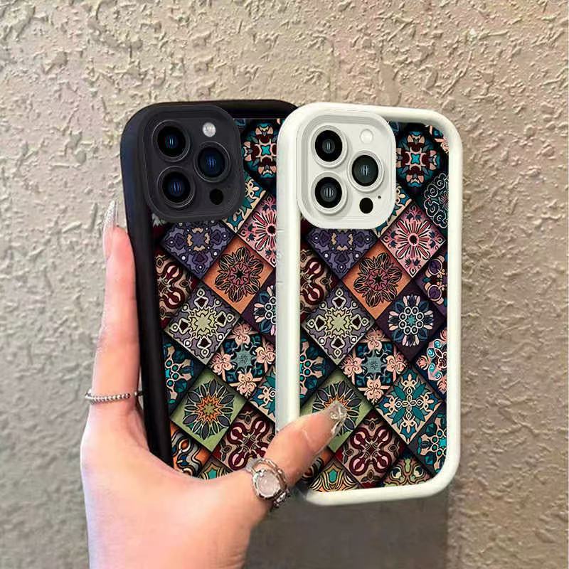 Tótem colorido para Apple 16Promax funda para teléfono móvil Sky Eye Stairway Shell iPhone15/14/13 Europa y América 12