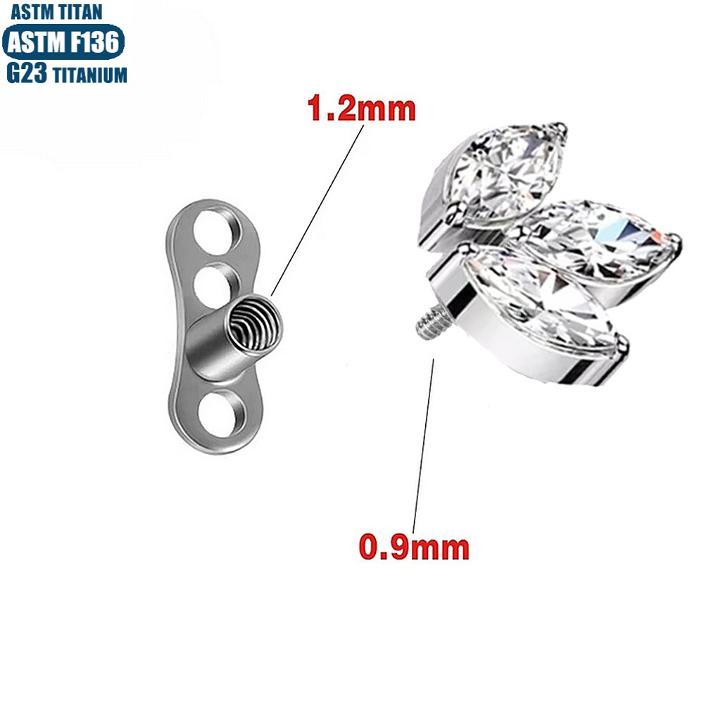 Labret stud lip piercing jewelry styling detail