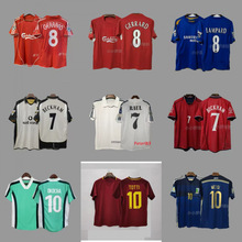 曼L巴萨队复古球衣荷兰英格兰意大利国家队短袖训练足球服