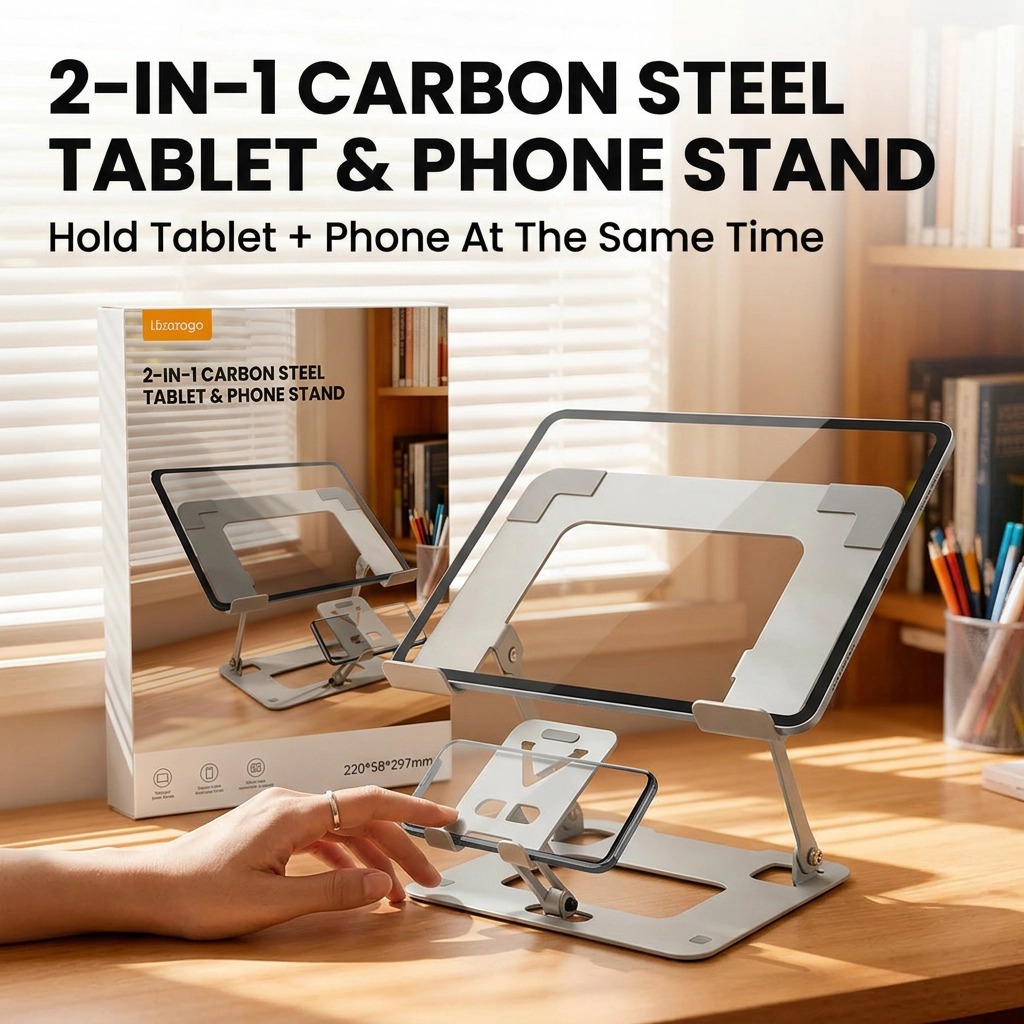 Cross-border multifunctional laptop stand, desktop universal metal phone and tablet stand, height-adjustable cooling base