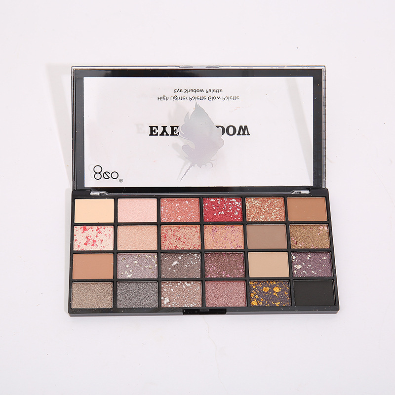 Internet celebridad unicornio Placa de sombra de ojos de 24 colores ins súper popular nicho alemán unicornio brillo fábrica de perlas al por mayor