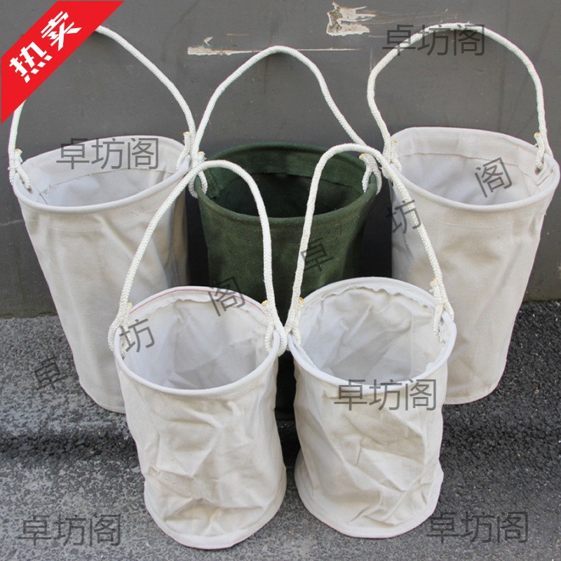 电力工具包圆筒形帆布圆型马桶包电工绝缘桶维修工高空作业吊挂袋