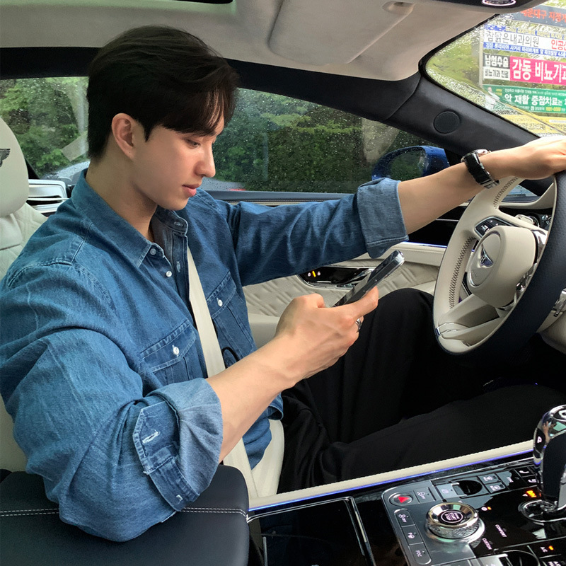 シャツ工装カウボーイ長袖男韓系軽熟風高級感着シャツ英倫雅痞男服上着潮