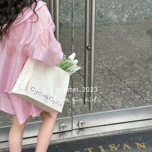 Girl's Design-Sense Sunscreen 3-Piece Set  Summer New Arrival, Including Men's Collared Shirt, Outerwear, Backless Tank Top, and Short Pants, Solid Color, Ultra-Thin, Trendy