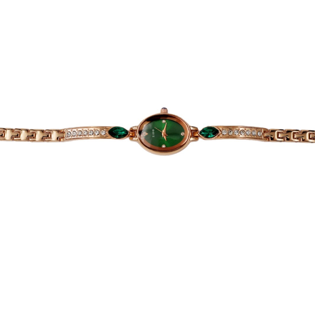 ZIDO Brand Fashion For Women, Elegant And Luxurious, Niche Design, Diamond-studded, Sporty Oval-shaped Women's Watch_voghion.com