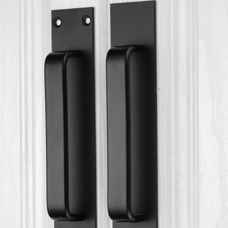 Manija de puerta sin perforación Manija de puerta de aleación de aluminio, puerta de acero de plástico, puerta corredera de balcón, manija de puerta de madera
