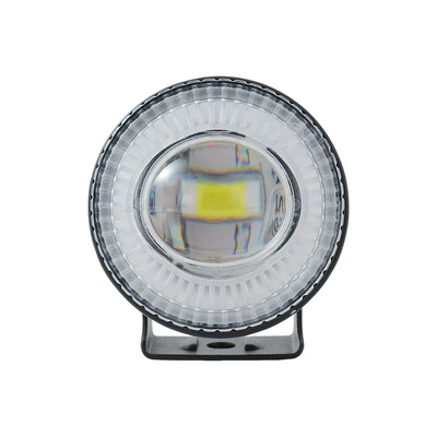Circular Spotlight with High-Transparency Lens for Motorcycles and Electric Vehicles, Stable and Durable Motorcycle Headlight (Motorcycle headlights, headlights) - huan-yao-red-eyes-white