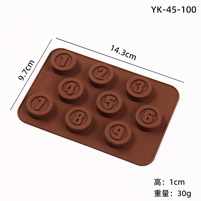 Molde de Silicona para Chocolate DIY, Multiuso con Formas de Dibujos Animados para Repostería