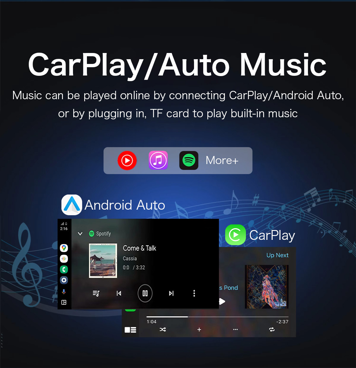 Cross-Border Factory Source Carplay to Android Auto Closed-Type Three-In-One Wireless Carplay Adapter