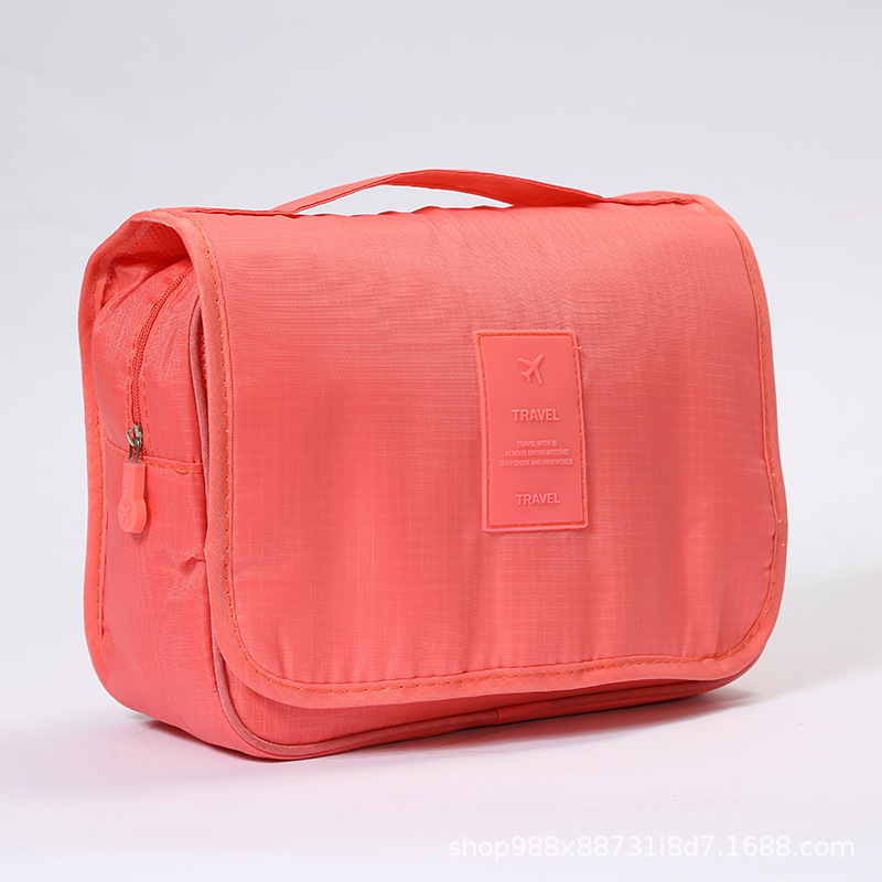 Bolsa de Aseo con Gancho de Poliéster Impermeable y Portátil para Viajes
