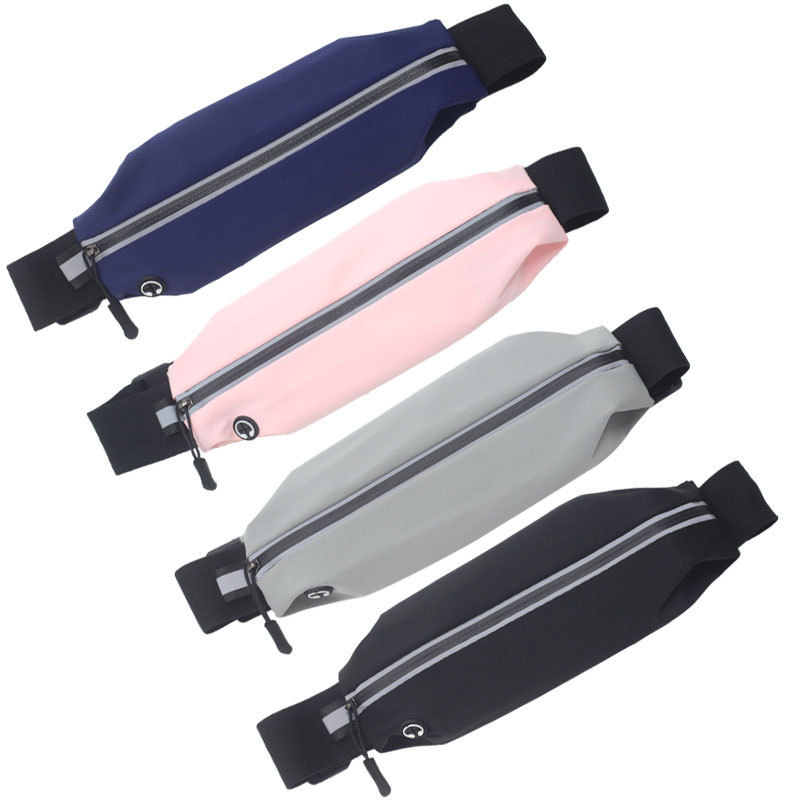 New Sports Running Waist Bag for Men and Women Outdoor Running Equipment Elastic Waterproof Reflective Mobile Phone Bag Personal Small Waist Bag