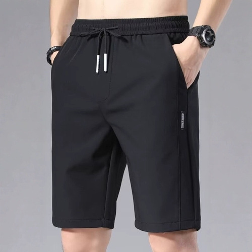 Cross-border ice silk pants, men's loose breathable straight casual pants, summer thin quick-drying pants, elastic men's sports