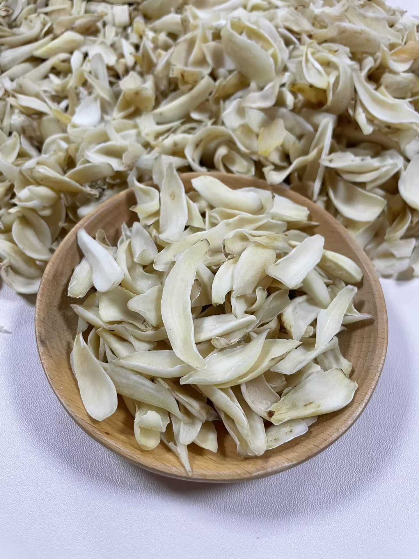 Dried Dragon Tooth Lily Bulb Slices Longshan Hunan Specialty Sulfur Free 500g in use