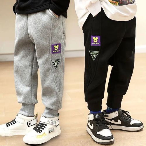 Boys' Padded Pants  Autumn/Winter New Arrival Thick Casual Sweatpants for Middle Children Winter Sports Pants