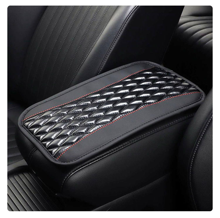 Car massage armrest cushion, car height-increasing pad, leather armrest, universal for all seasons, central pad, arm support pad