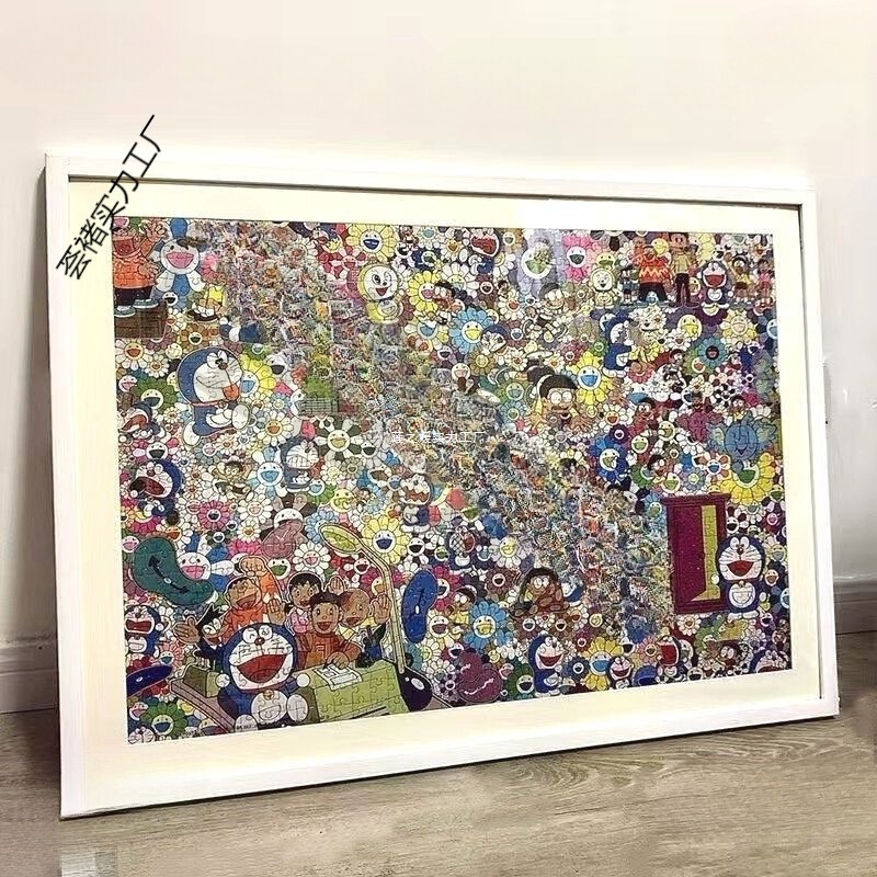 Solid Wood 1000 Piece Puzzle Photo Frame 75X50 70X50 Framed Photo Frame Wall Hanging 48* 68cm Picture Frame Dropshipping