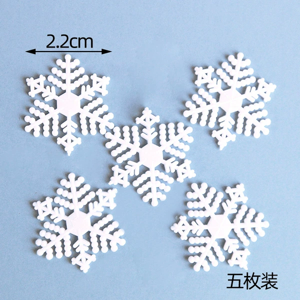 White snowflakes 5 pieces