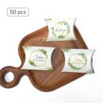 婚庆森系糖果盒牛皮纸烫金枕头盒欧式糖盒创意花朵喜糖盒礼品盒