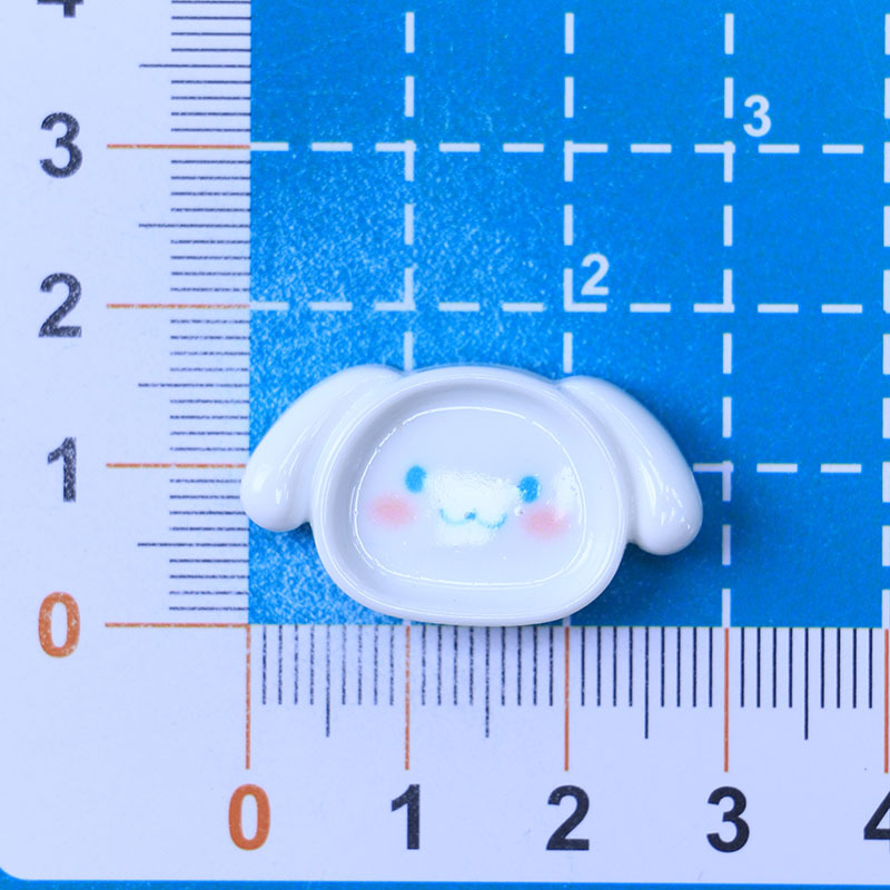 Kit de materiales para manualidades con pegamento de crema, diseño de dibujos animados con nariz pequeña, para decoración de fundas de teléfono, lazos para el pelo y zapatos