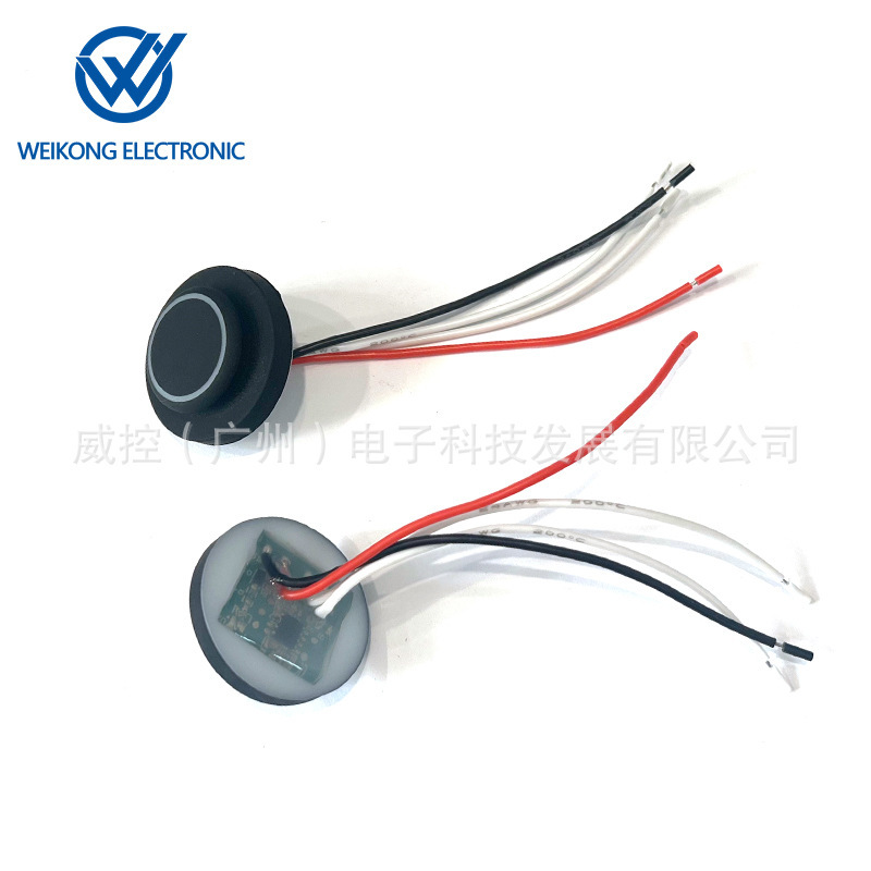 5V 12V Round Eyelet Integrated Switch Three-Speed Temperature Control Switch Round Mechanical Switch Temperature Adjustment Switch