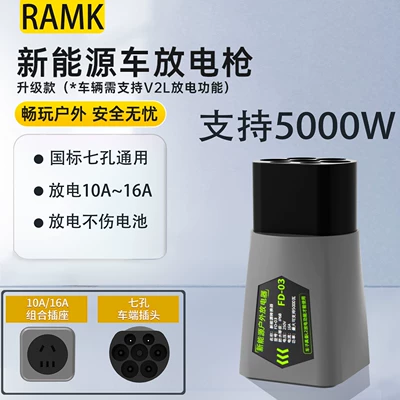 Suitable for Byd Discharge Gun Seal Dolphin Oudao Tang Song Han Yuan Ev Qin Plus New Energy Star Wish Zero Running Discharger (Elektrikli avtomobil şarj stansiyaları) - fd-03-gray-5kw