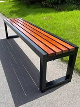 公园椅户外长椅庭院家用阳台休闲椅室外休息换鞋凳健身椅实木长凳