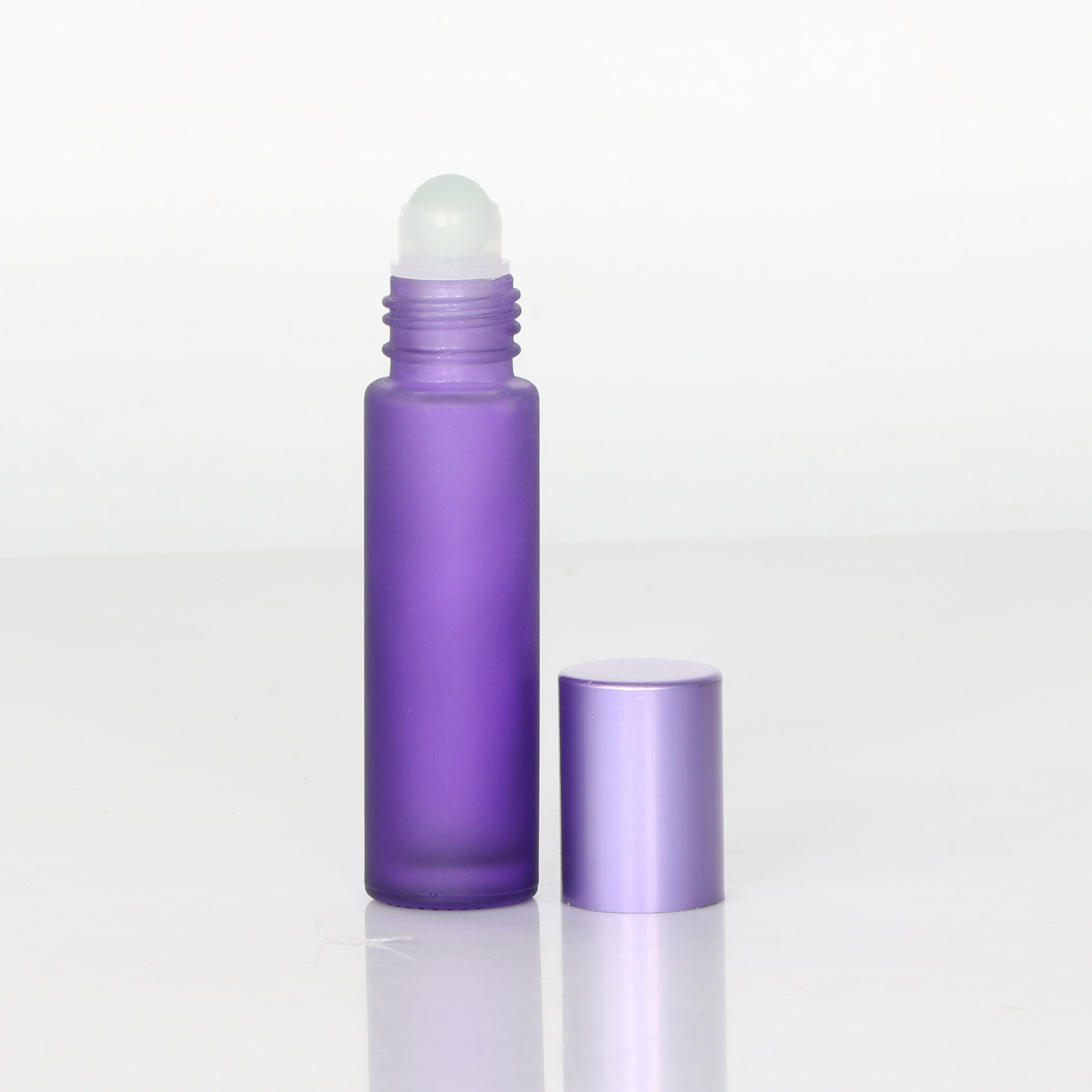 10ml botella de vidrio bola de color botella de cuentas de masaje de ojos perfume portátil aceite esencial cosmético sub-botella vacía