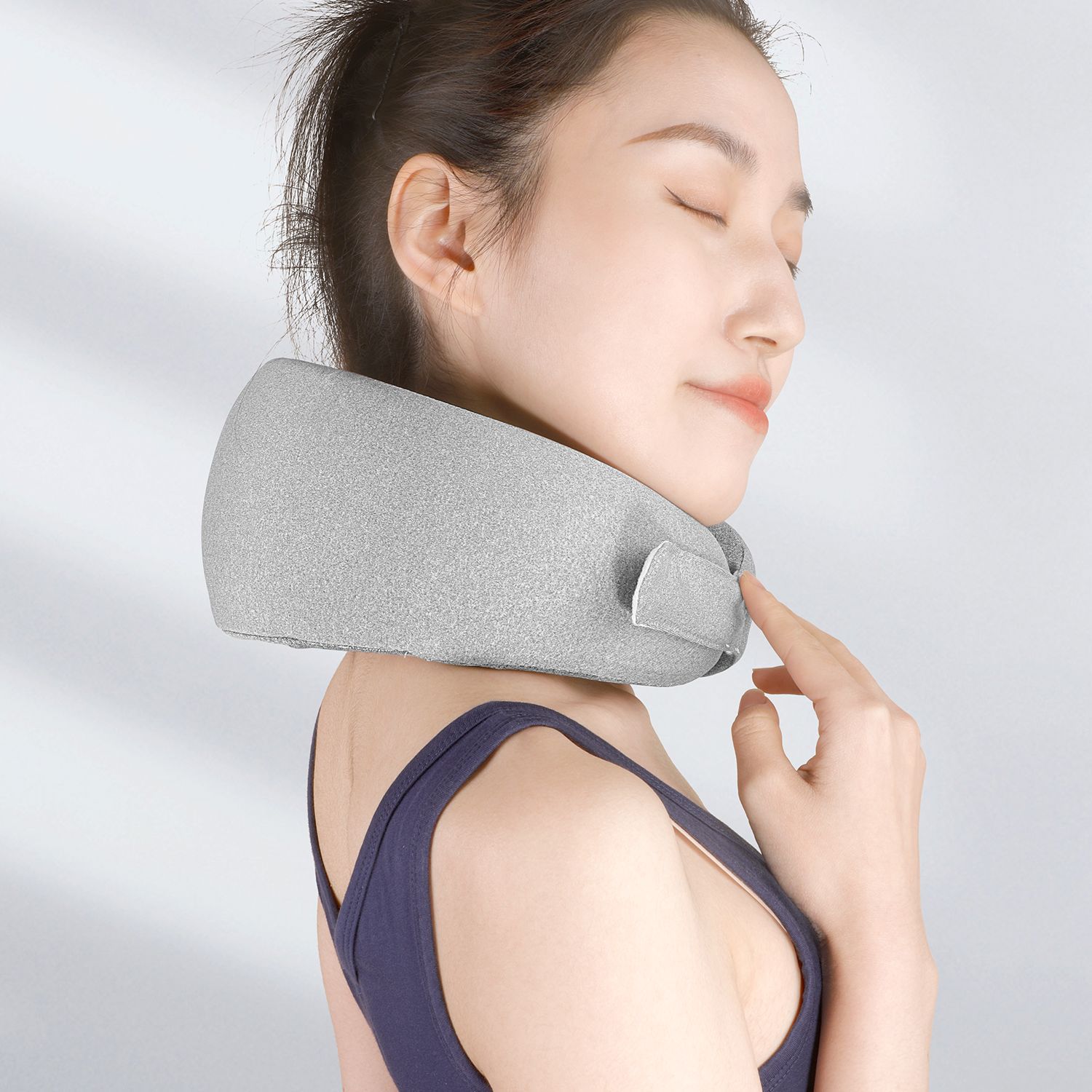 Cervical Spine Massage Pillow Hot Compress Vibration Household Neck Protector Charging Shoulder and Neck Travel Car Cervical Spine Kneading Massager